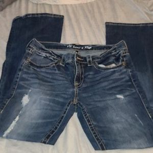 Womens  Victoria Secret Low 5 flare jeans size 12
